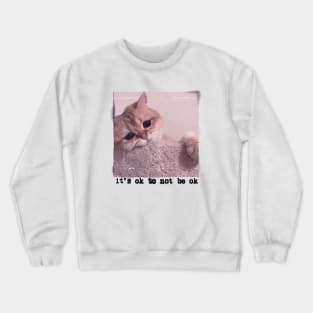 Sad Cat Crewneck Sweatshirt